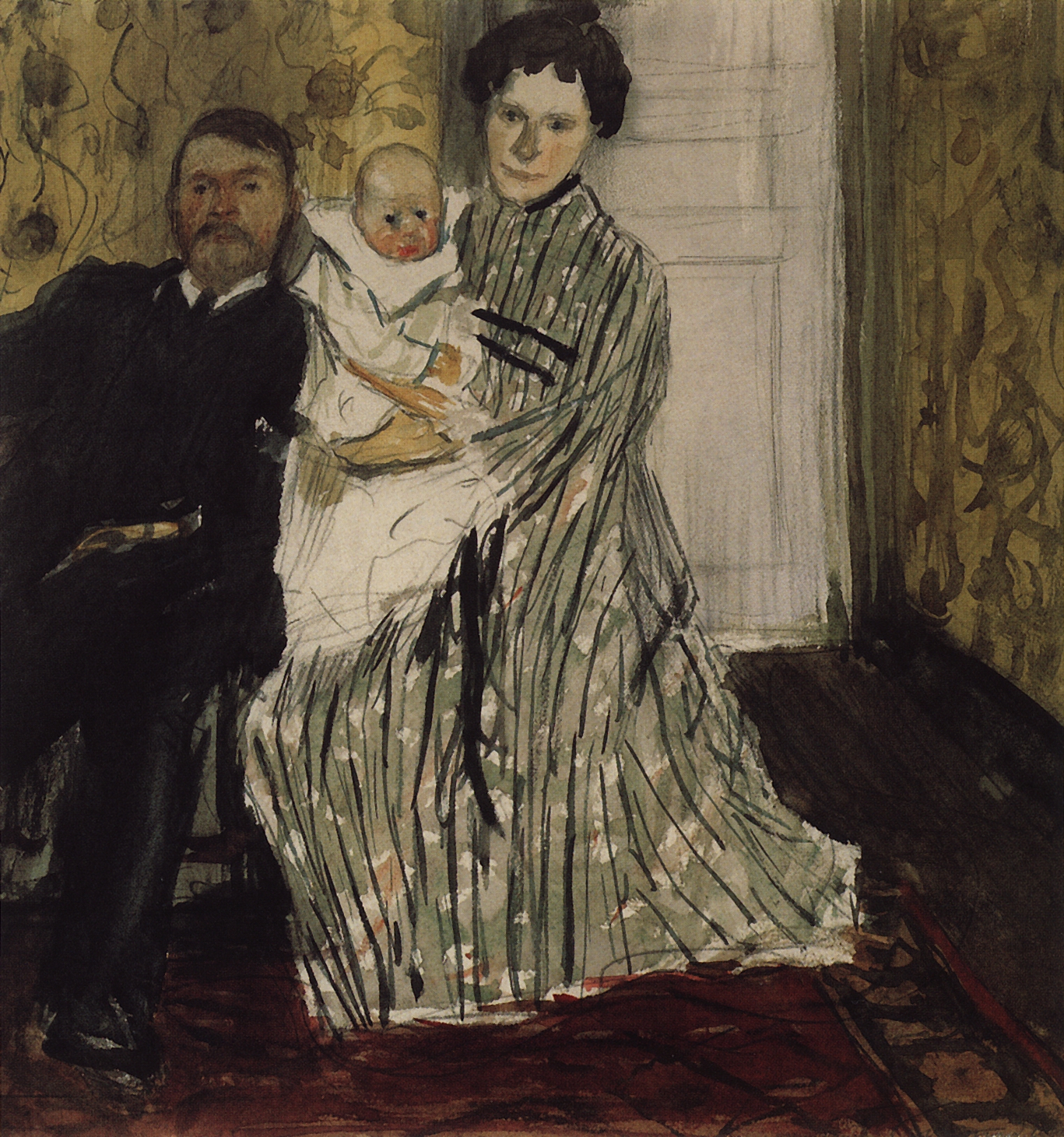 Кустодиев Б.. Семейный портрет. 1904