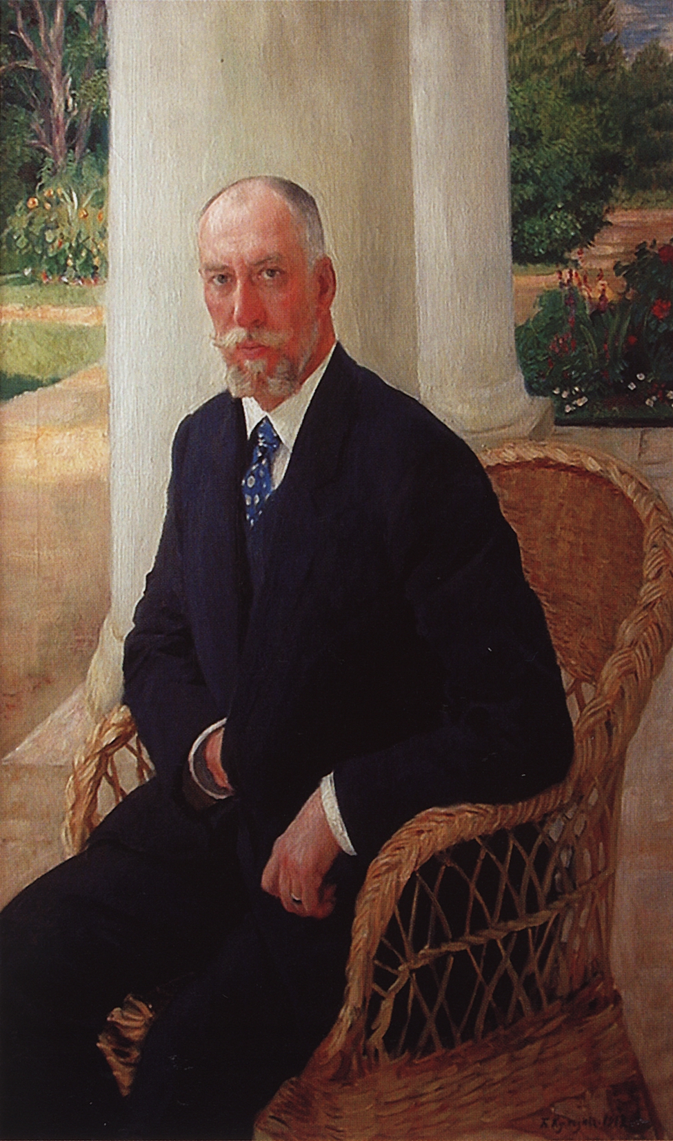 Кустодиев Б.. Портрет барона Н.К.фон Мекка. 1912