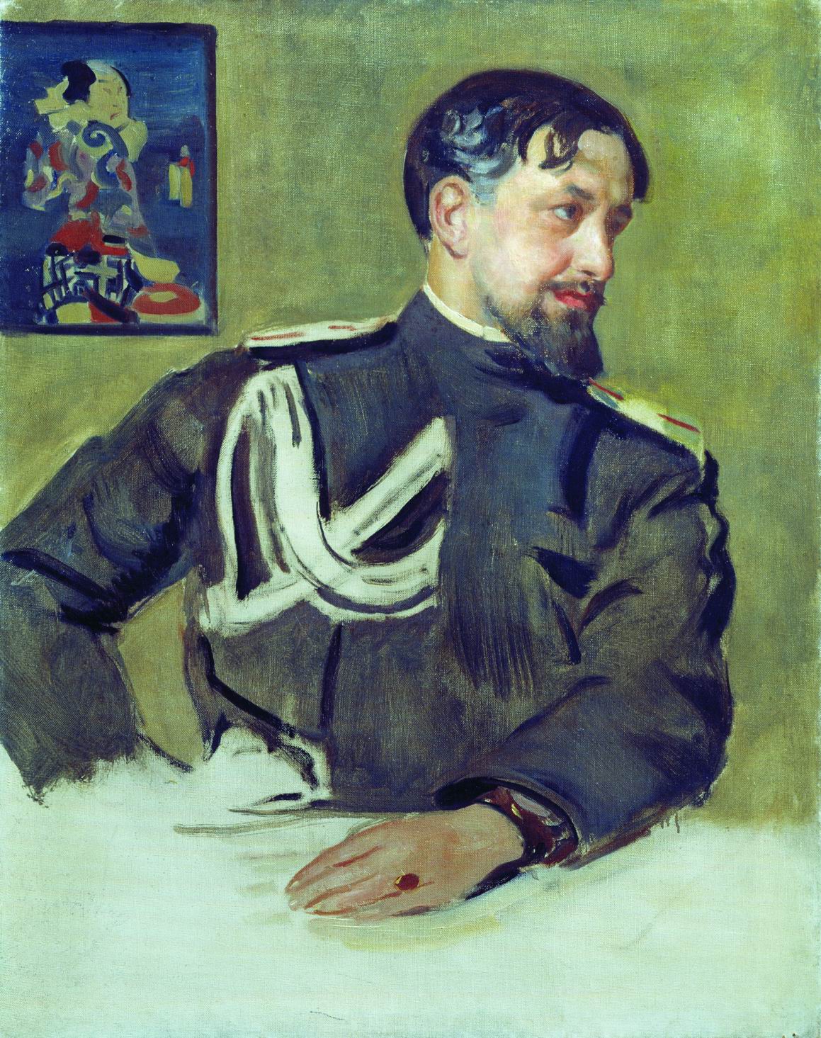 Кустодиев Б.. Портрет Н.Д.Милиоти. 1916