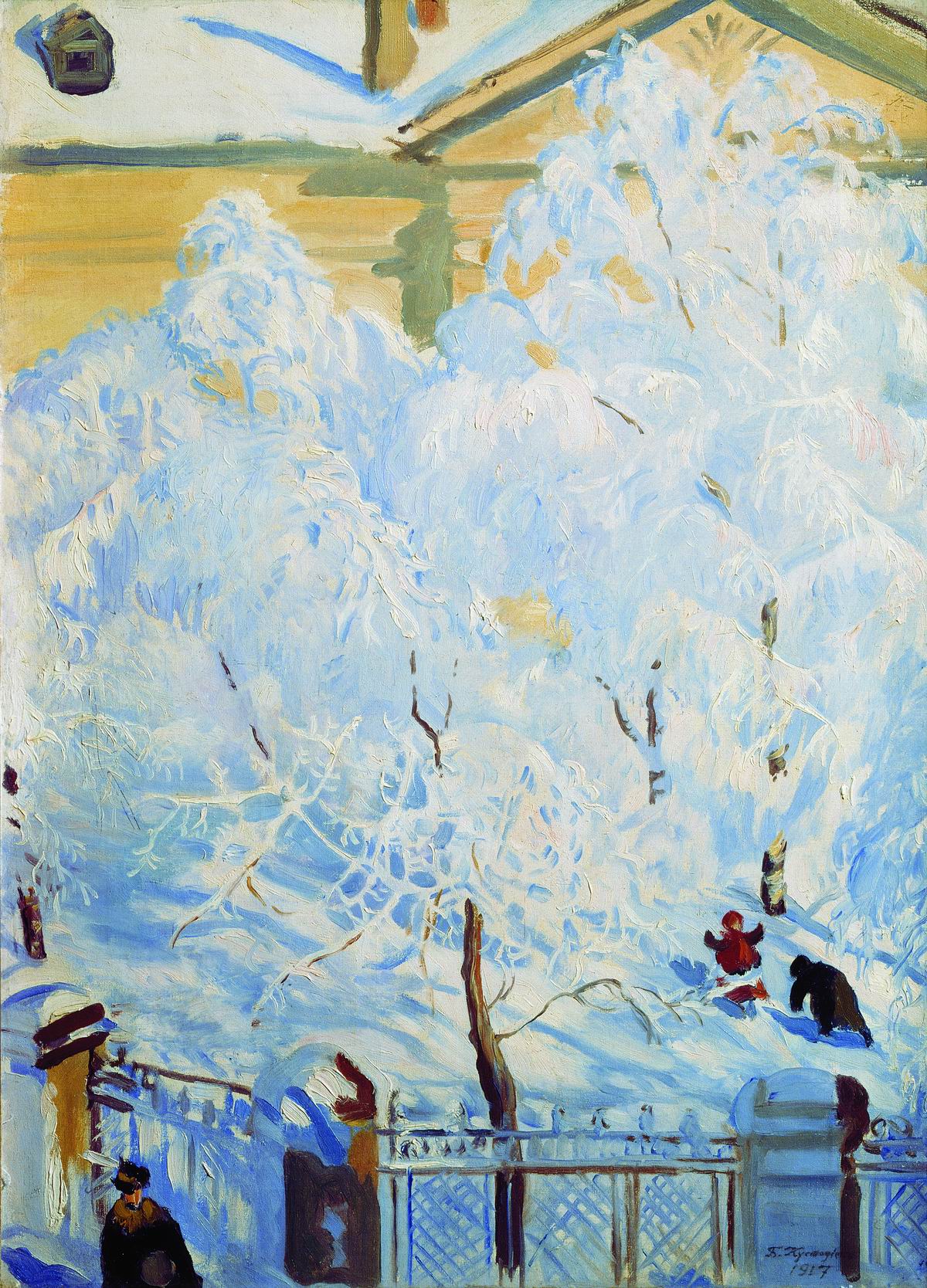 Кустодиев Б.. Иней. 1917