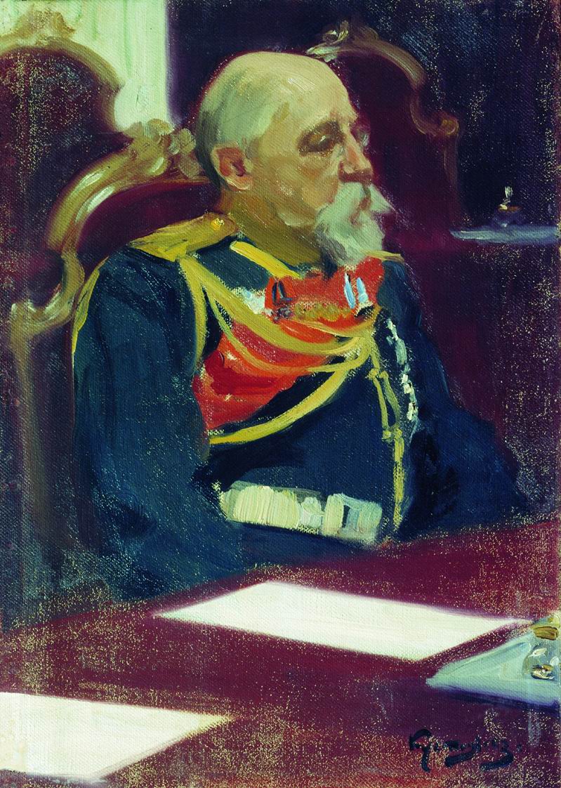 Кустодиев Б.. Портрет генерал-губернатора Финляндии Н.И.Бобрикова. 1902-1903
