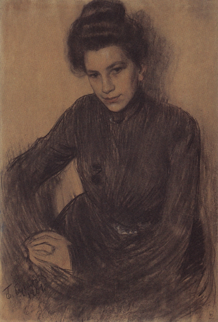 Кустодиев Б.. Портрет З.Е.Прошинской. 1901