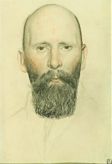 Кустодиев Б.. Портрет П.И.Нерадовского. 1922