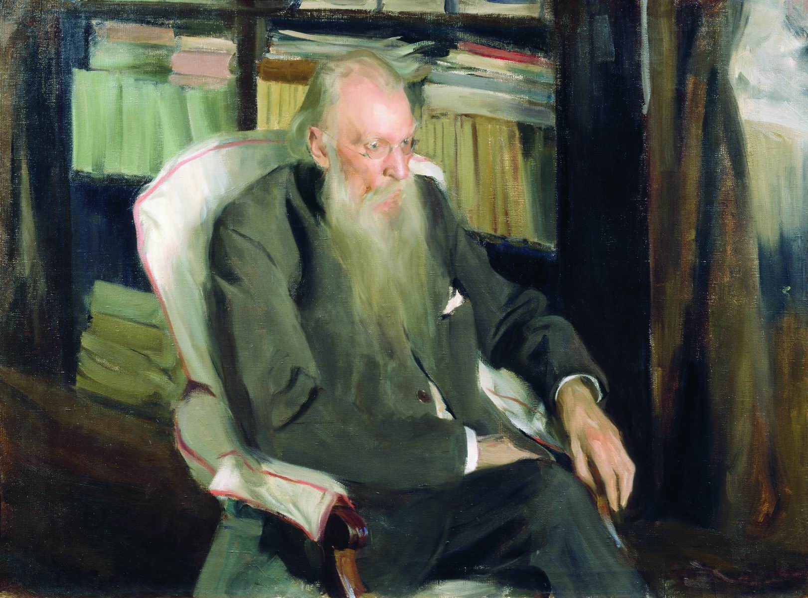 Кустодиев Б.. Портрет писателя Д.Л.Мордовцева. 1901