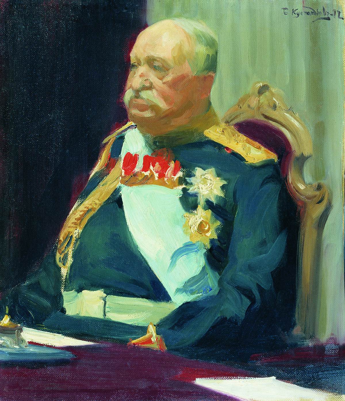 Кустодиев Б.. Портрет графа Н.П. Игнатьева. 1902