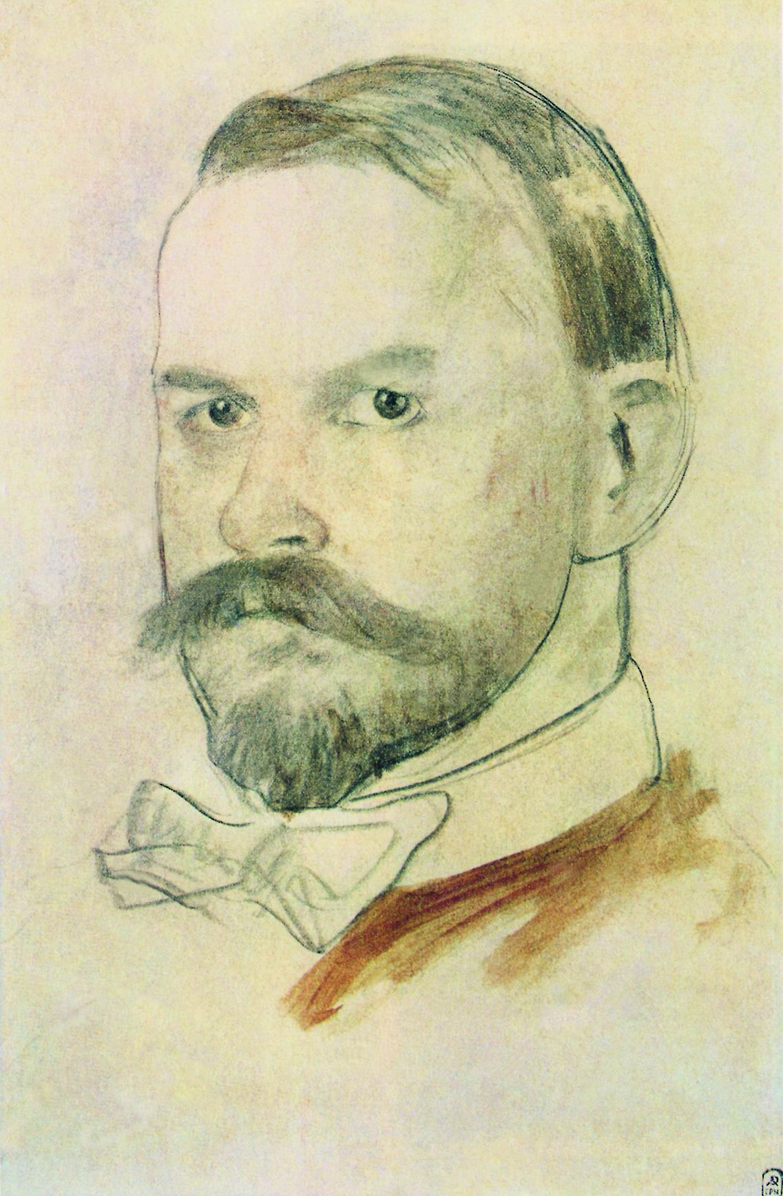 Кустодиев Б.. Автопортрет. 1904