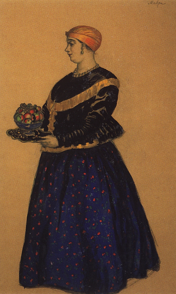 Кустодиев Б.. Мавра. 1914