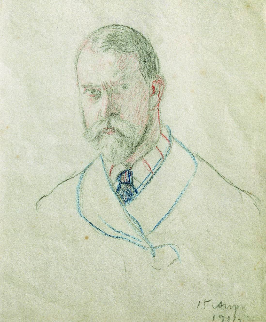 Кустодиев Б.. Автопортрет. 1911