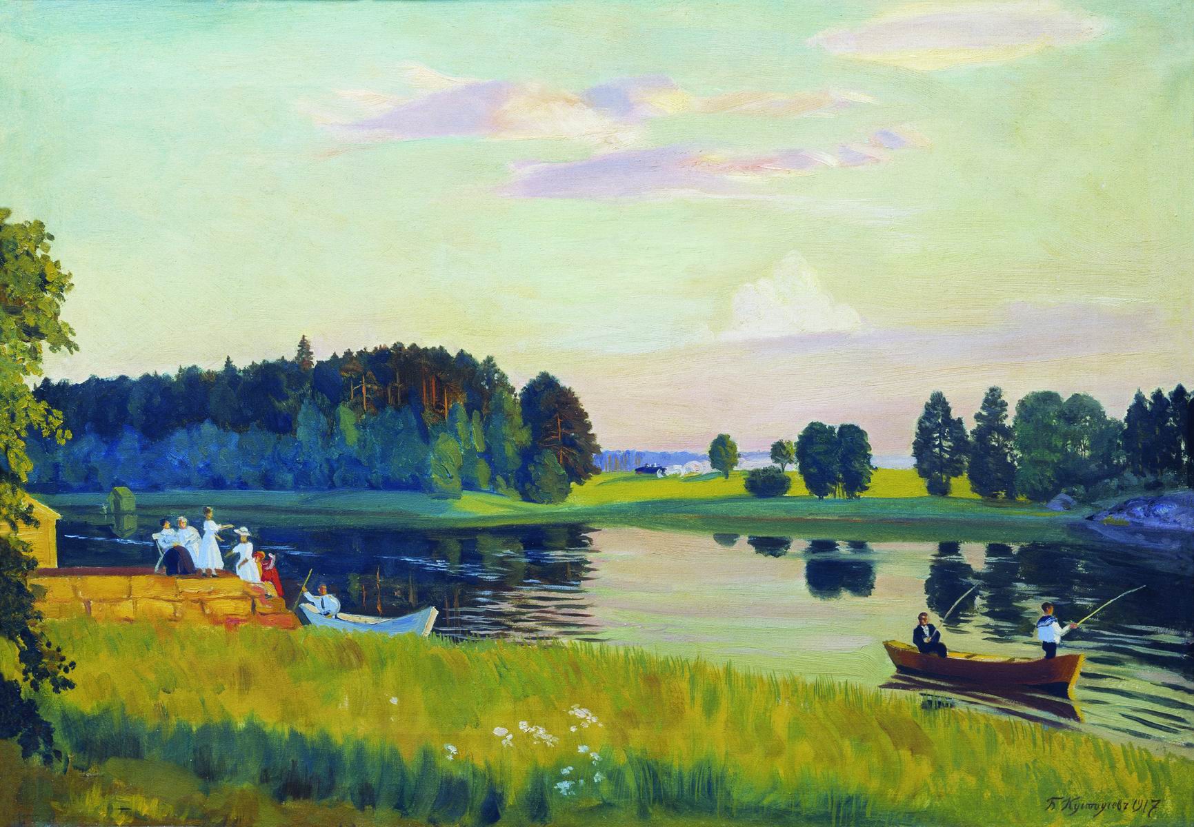 Кустодиев Б.. Конкола (Финляндия). 1917