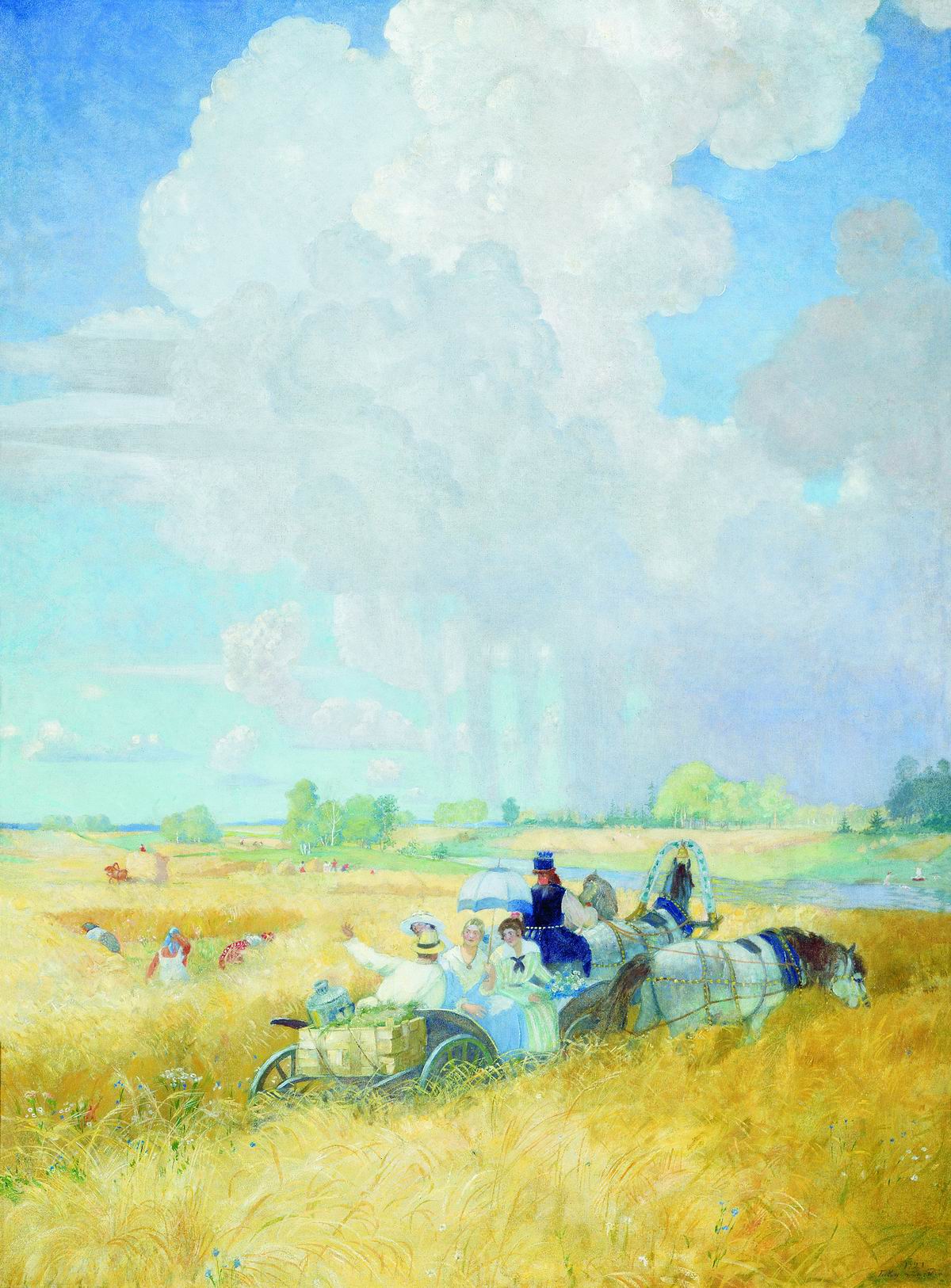 Кустодиев Б.. Лето. 1921