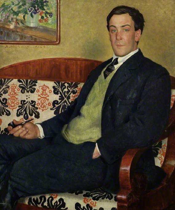Кустодиев Б.. Портрет Петра Леонидовича Капицы. 1926