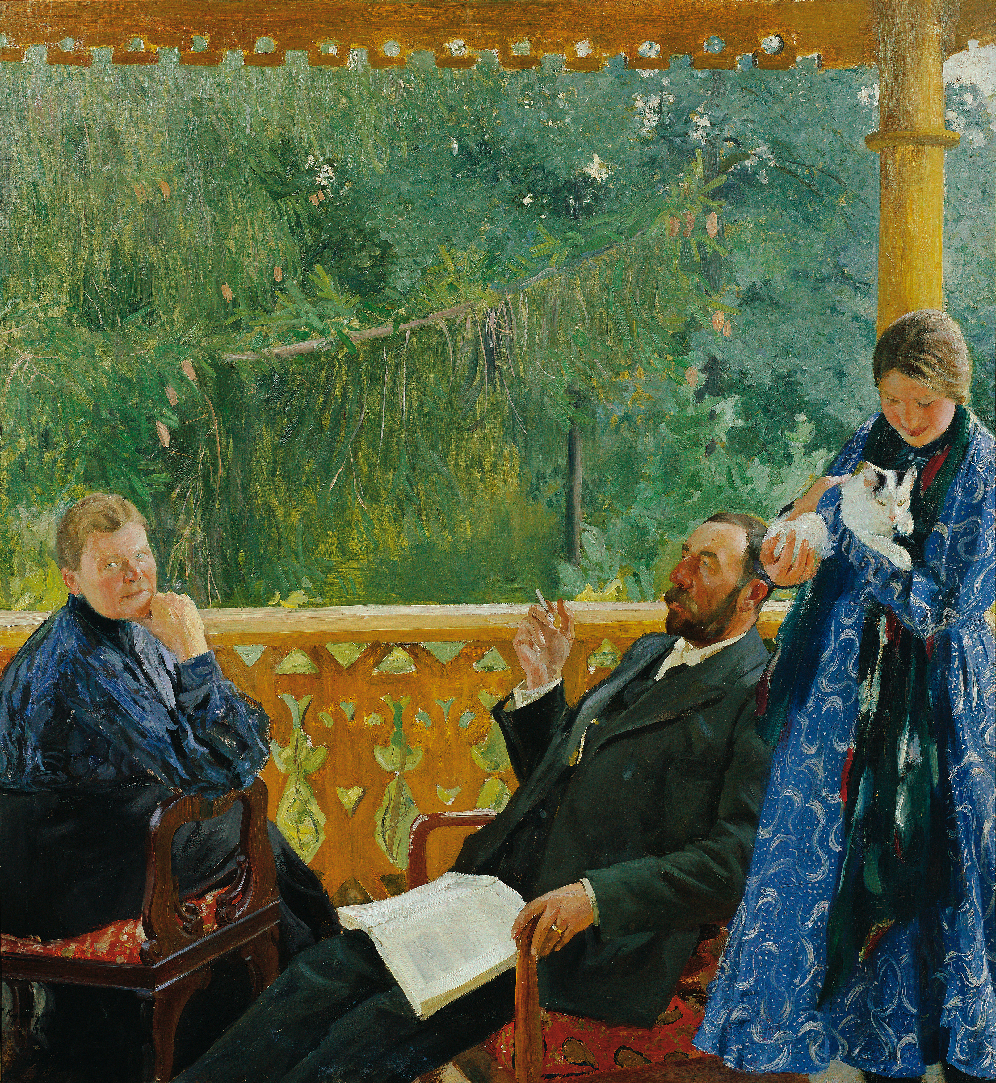 Кустодиев Б.. Портрет семьи Поленовых (Семейный портрет). 1905