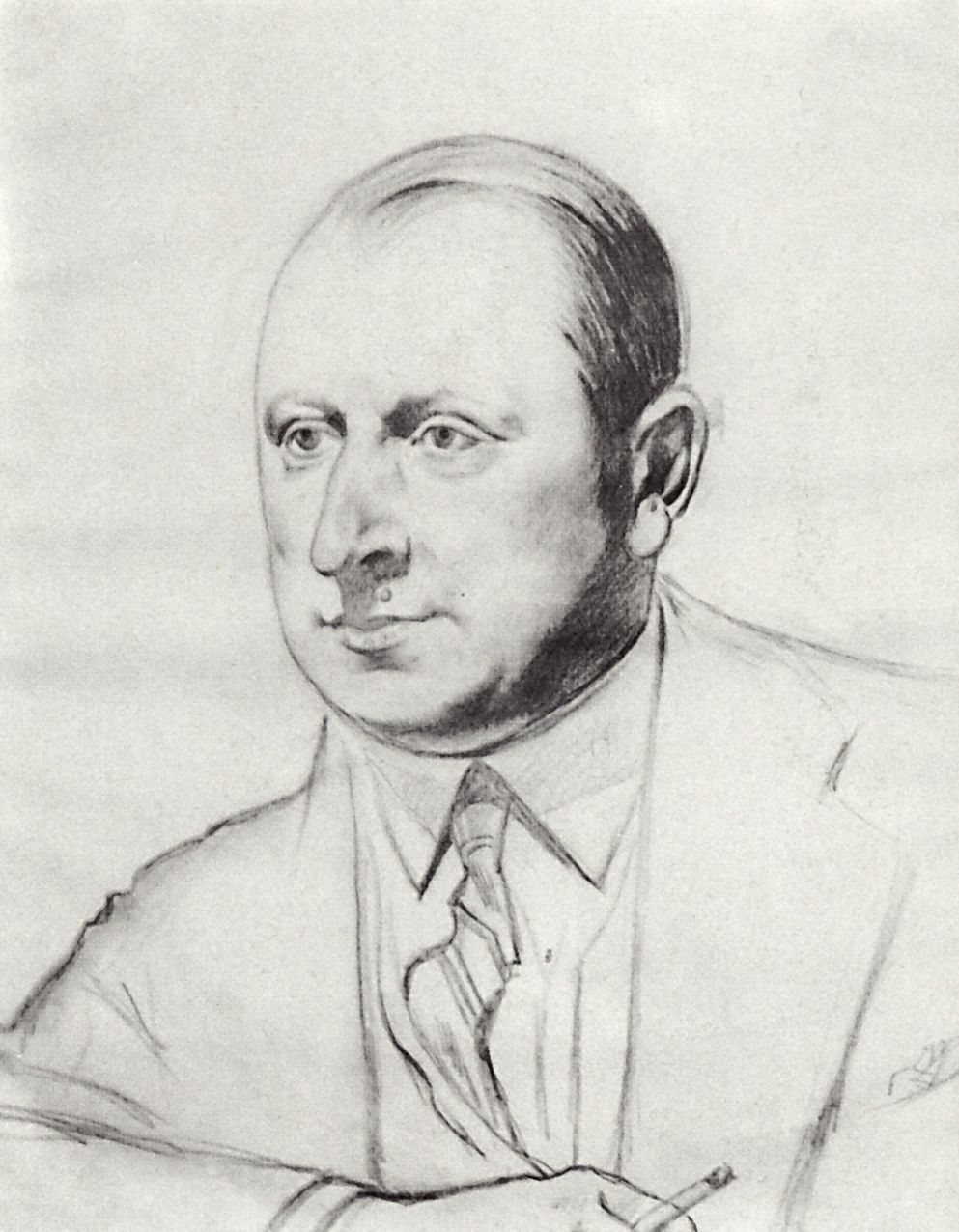 Кустодиев Б.. Портрет Б.А.Горин-Горяйнова. 1926