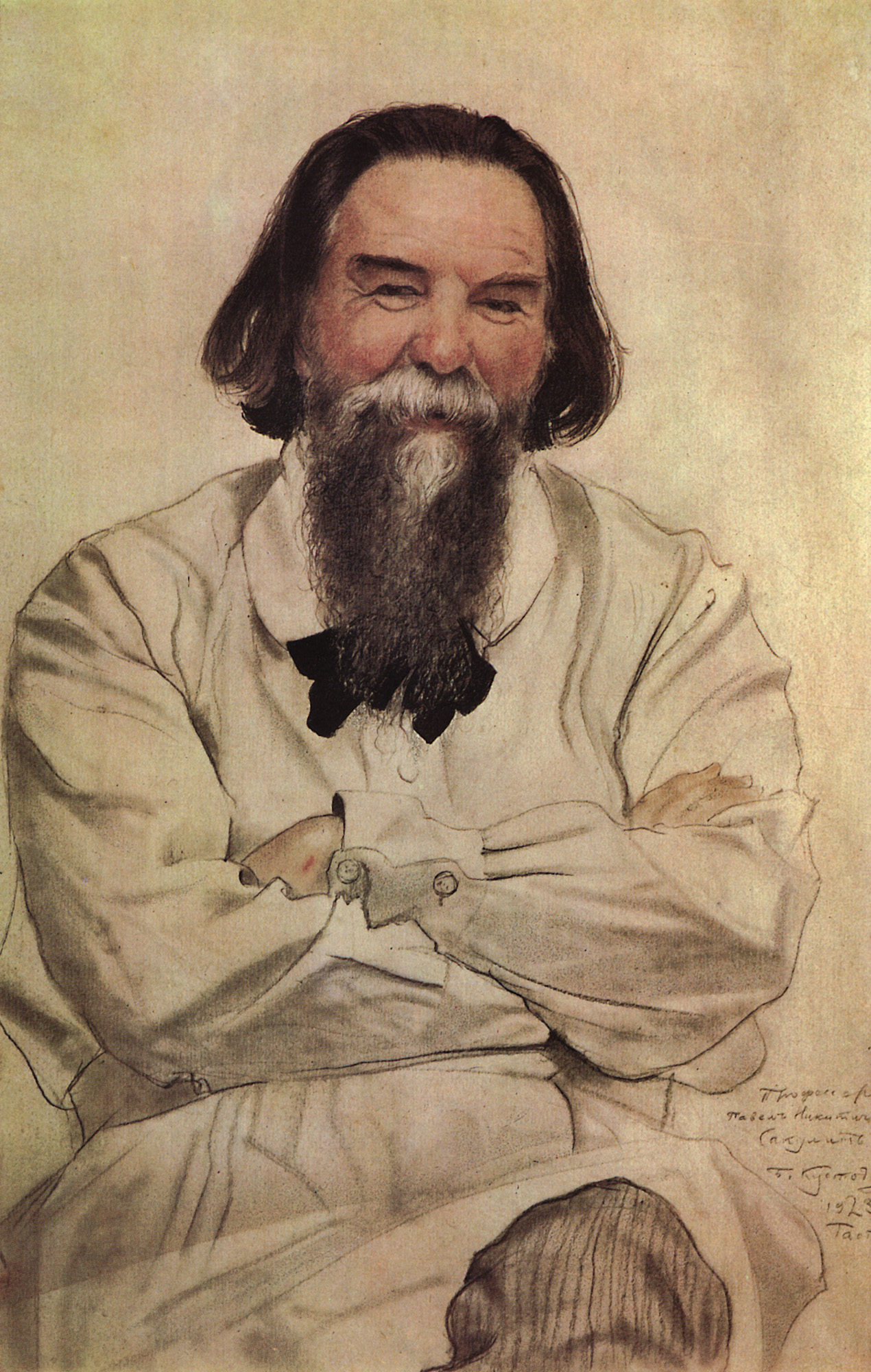 Кустодиев Б.. Портрет П.Н.Сакулина. 1923
