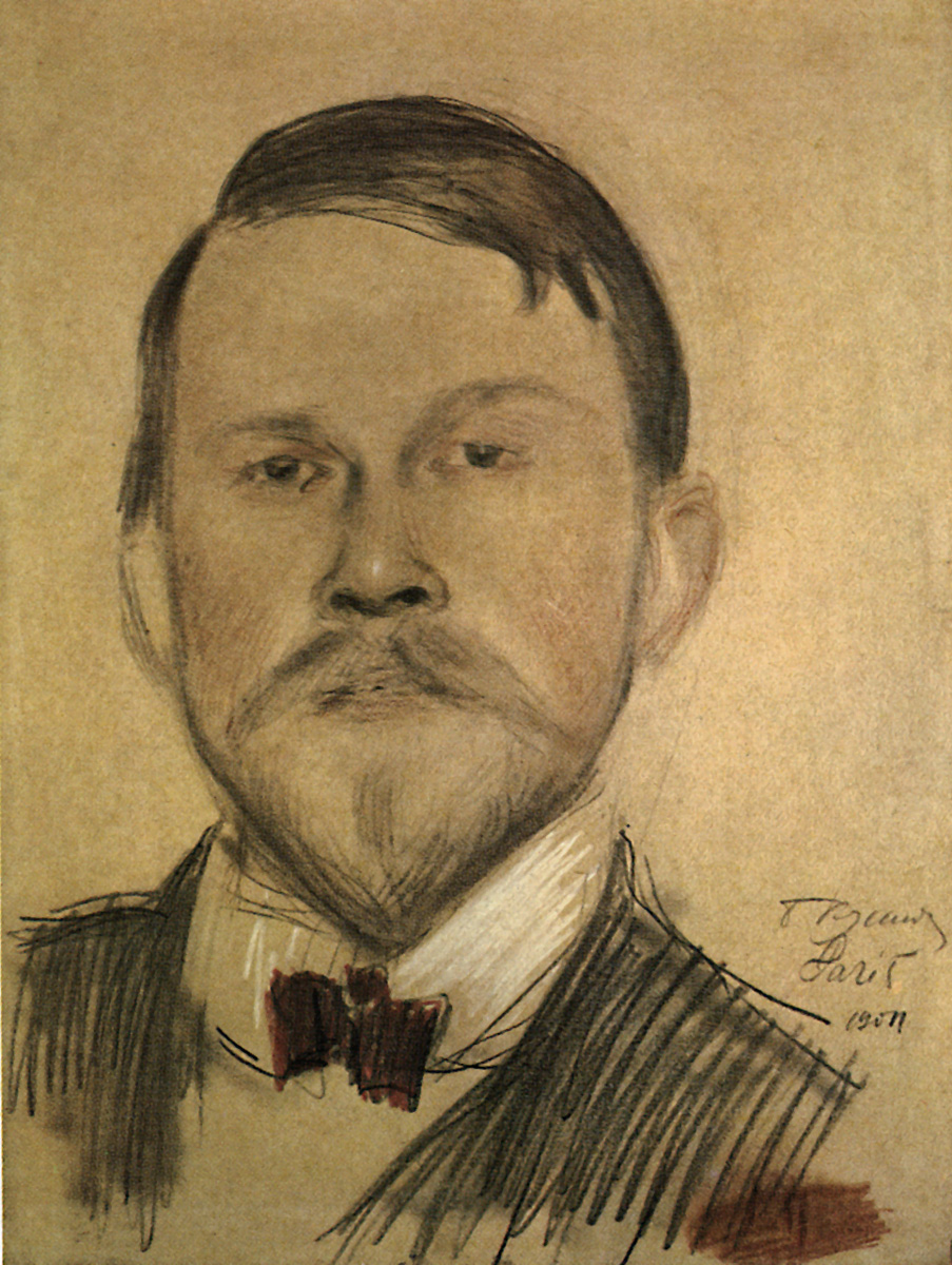Кустодиев Б.. Автопортрет. 1904