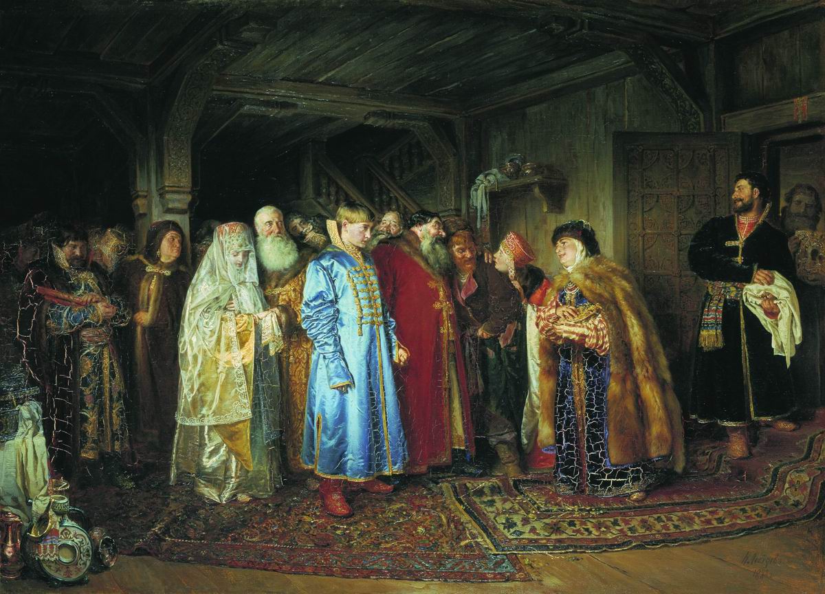 Лебедев К.. Боярская свадьба. 1883