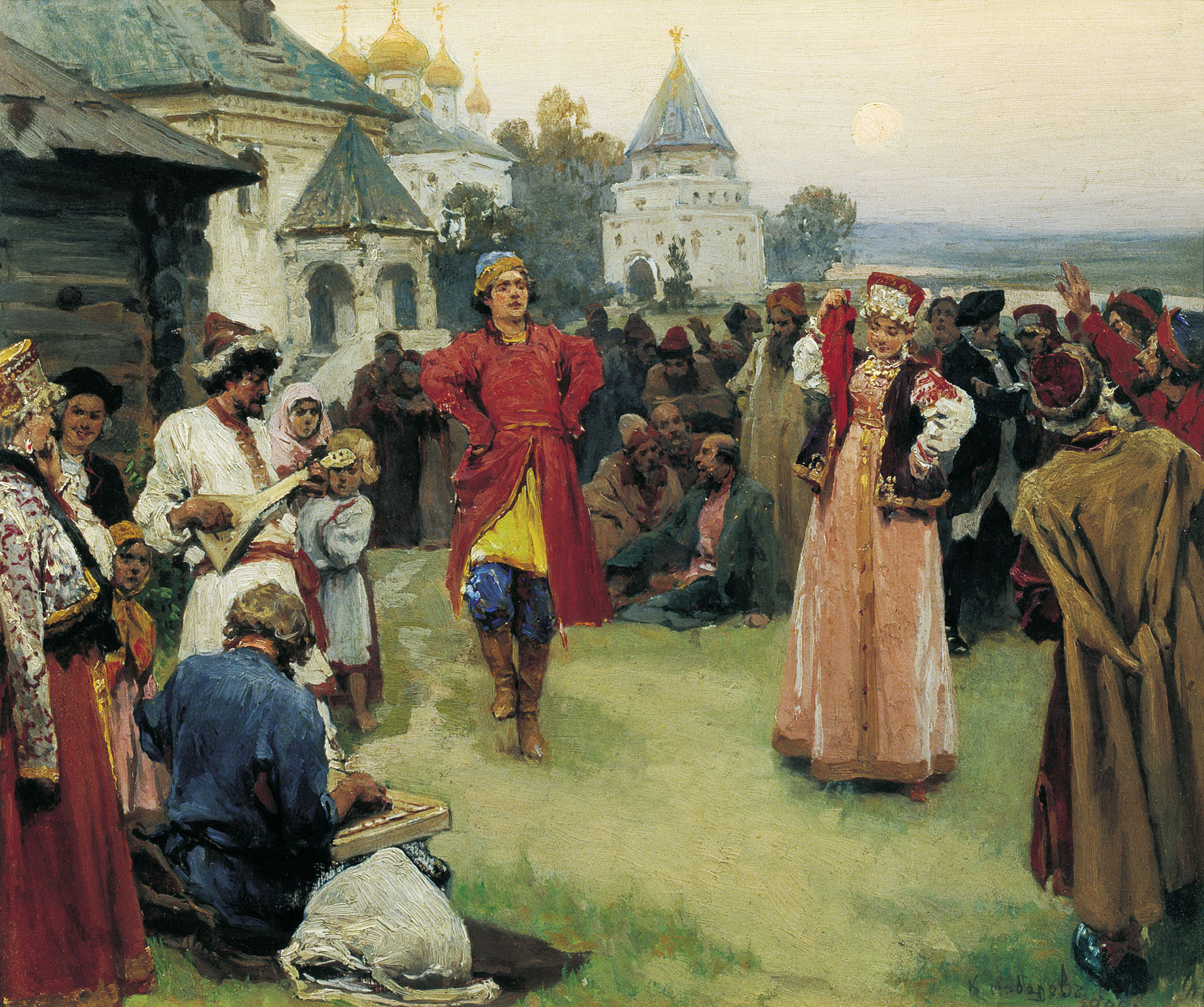 Лебедев К.. Пляска. 1900