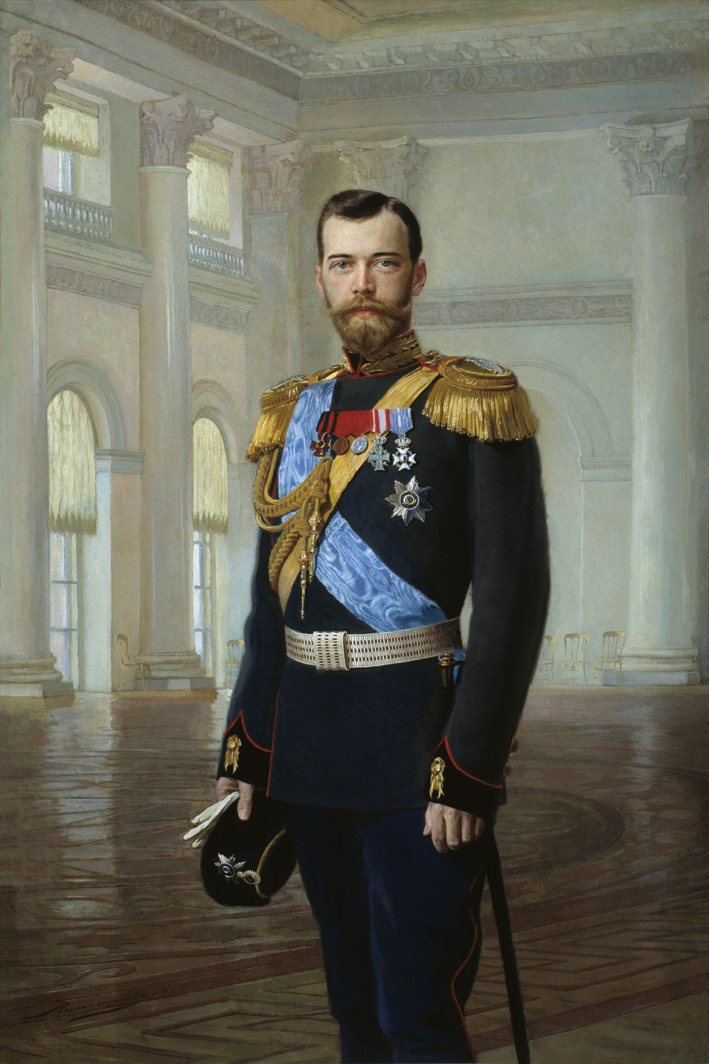 Липгарт. Портрет императора Николая II. 1900