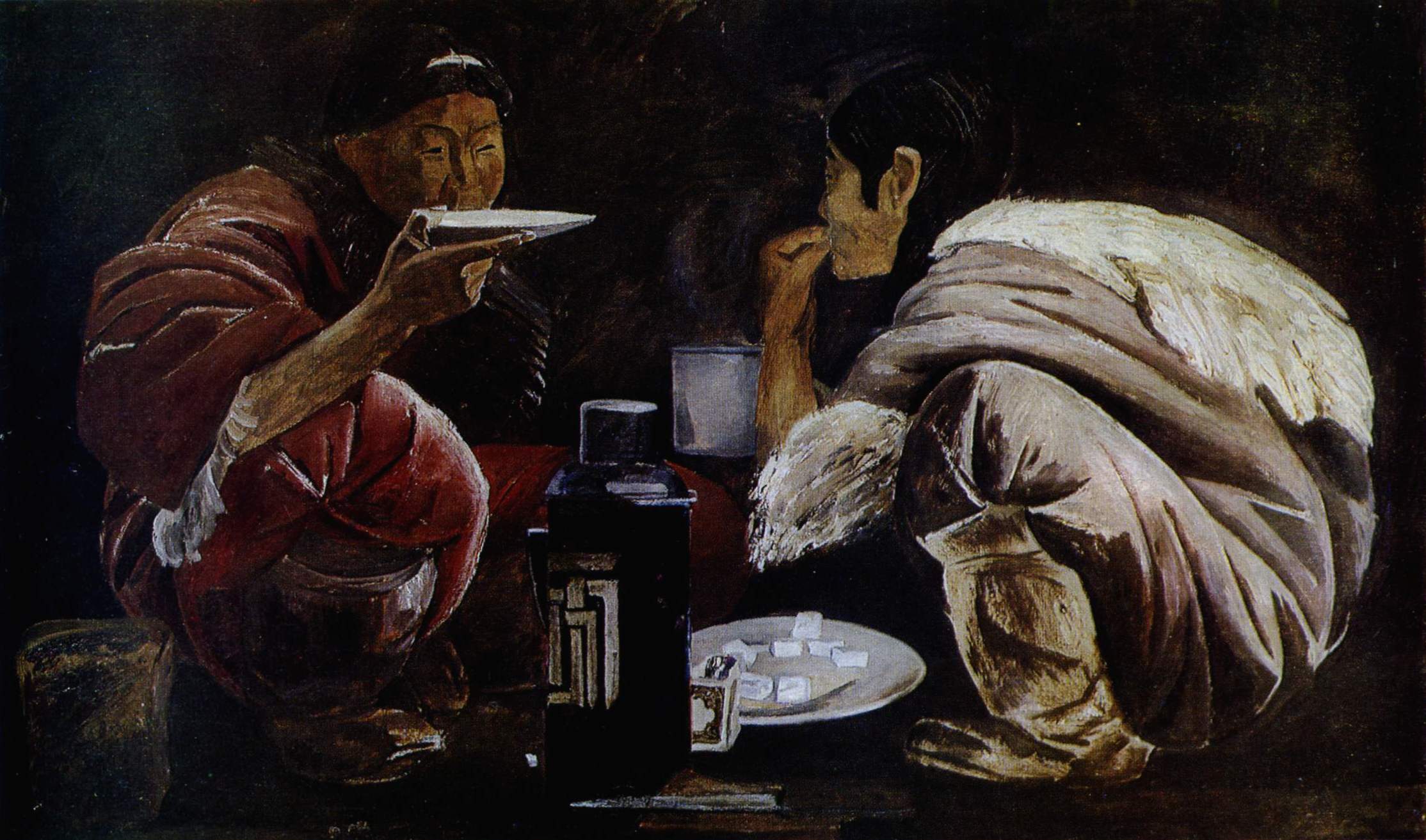 Яковлев А.А.. Чай пьют. (Чукотка). 1965