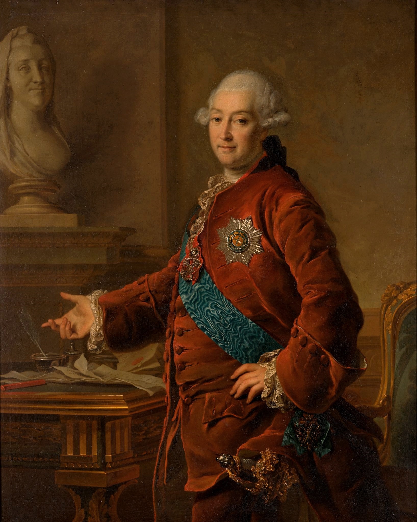 Левицкий Д.. Портрет вице-канцлера князя А.М.Голицына. 1772