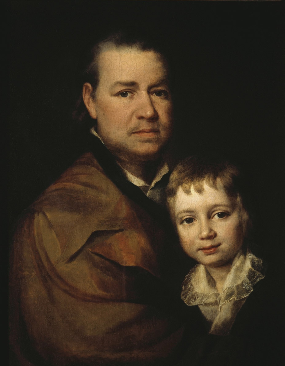 Левицкий Д.. Портрет неизвестного пожилого человека с мальчиком
