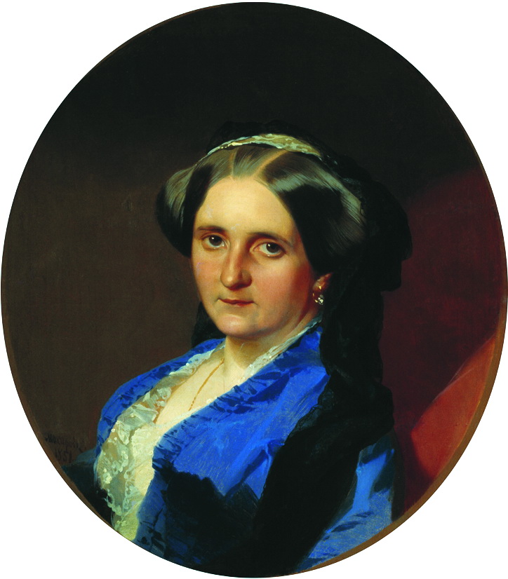 Макаров. Портрет А.А. Олениной, в замужестве Андро де Ланжерон. 1851