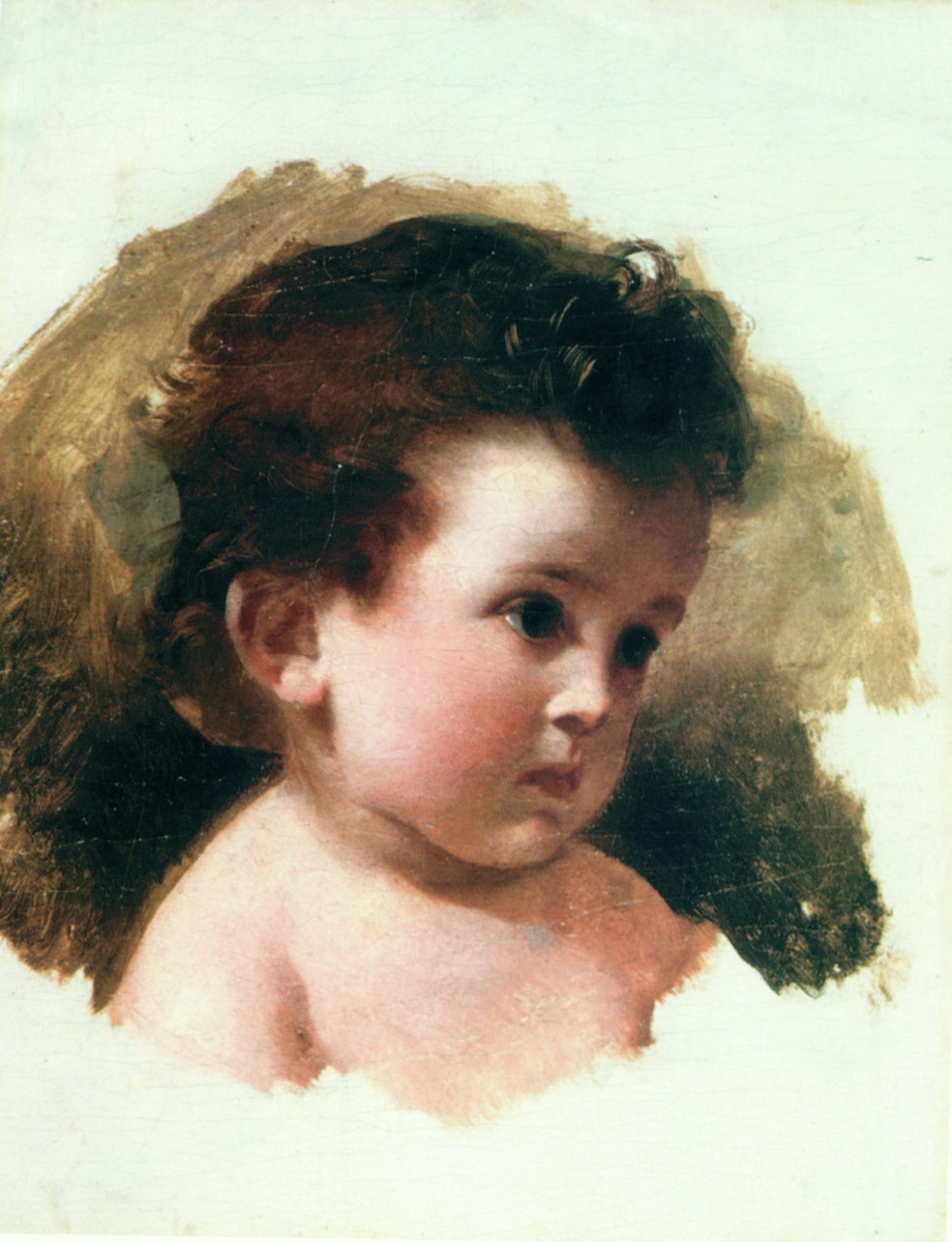 Макаров. Портрет Е.И. Макаровой, дочери художника. Начало 1870-х