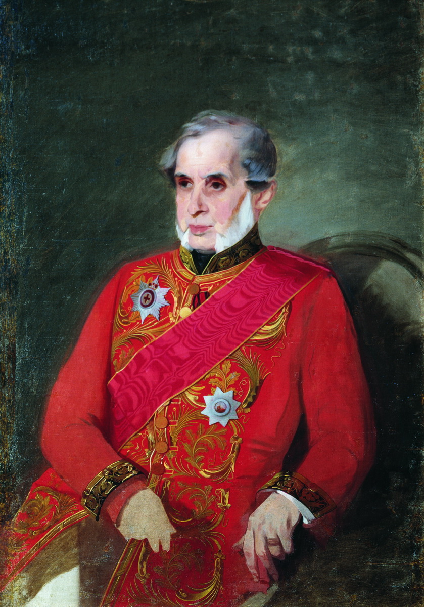 Макаров. Портрет князя А.В. (?)  Кочубея. 1860-е