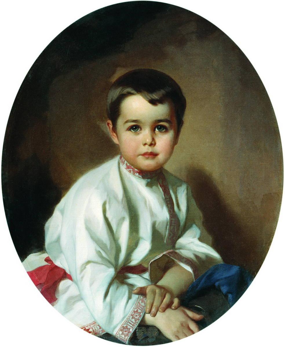 Макаров. Портрет графа Павла Сергеевича Шереметева в детстве. 1880-е