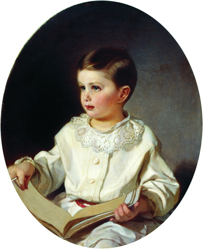 Макаров. Портрет графа С.С. Шереметева в детстве. 1880-е