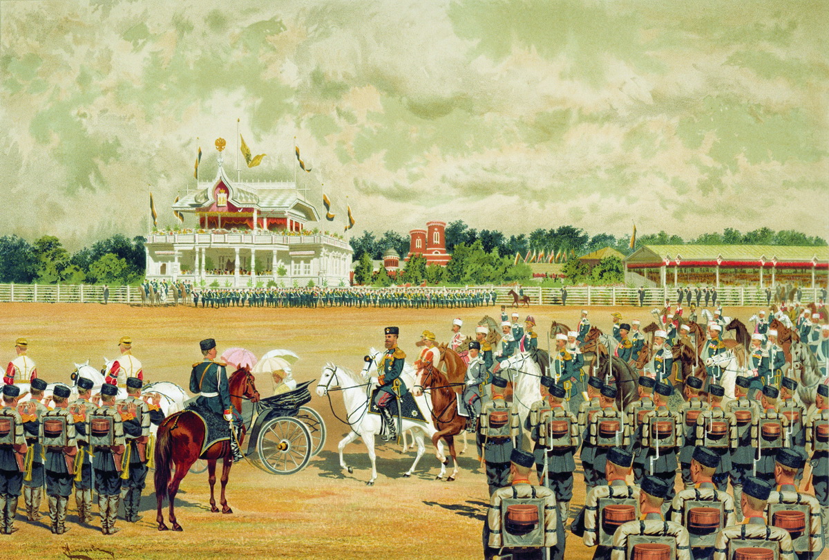 Макаров. Прибытие государя на парад 15 мая 1883 года. 1883