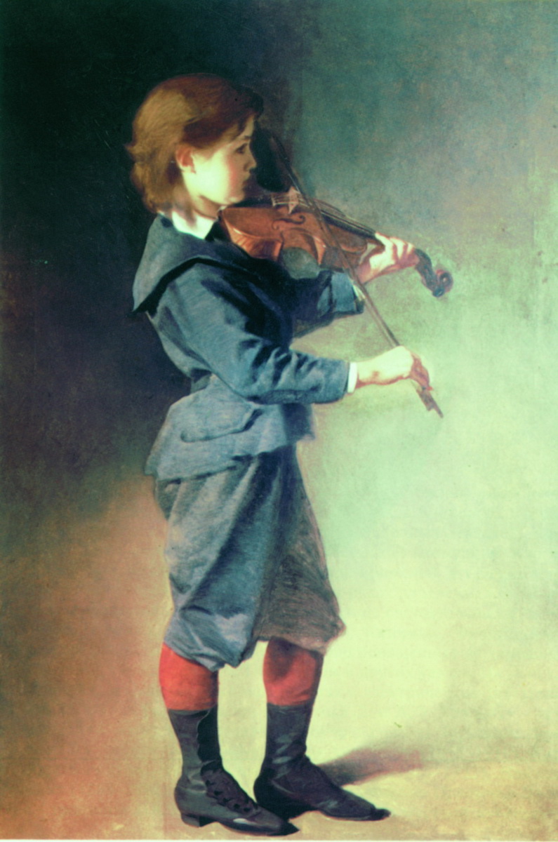 Макаров. Мальчик со скрипкой. Около 1886
