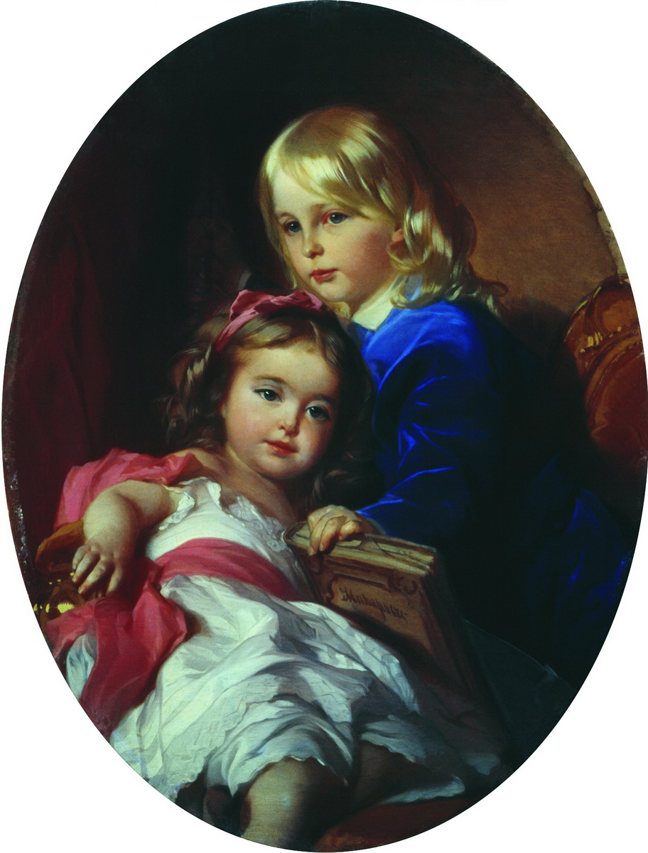 Макаров. Портрет детей художника. 1885