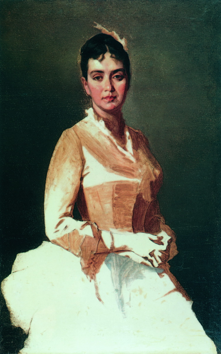 Макаров. Портрет неизвестной (О.И. Макарова, дочь художника?). 1896