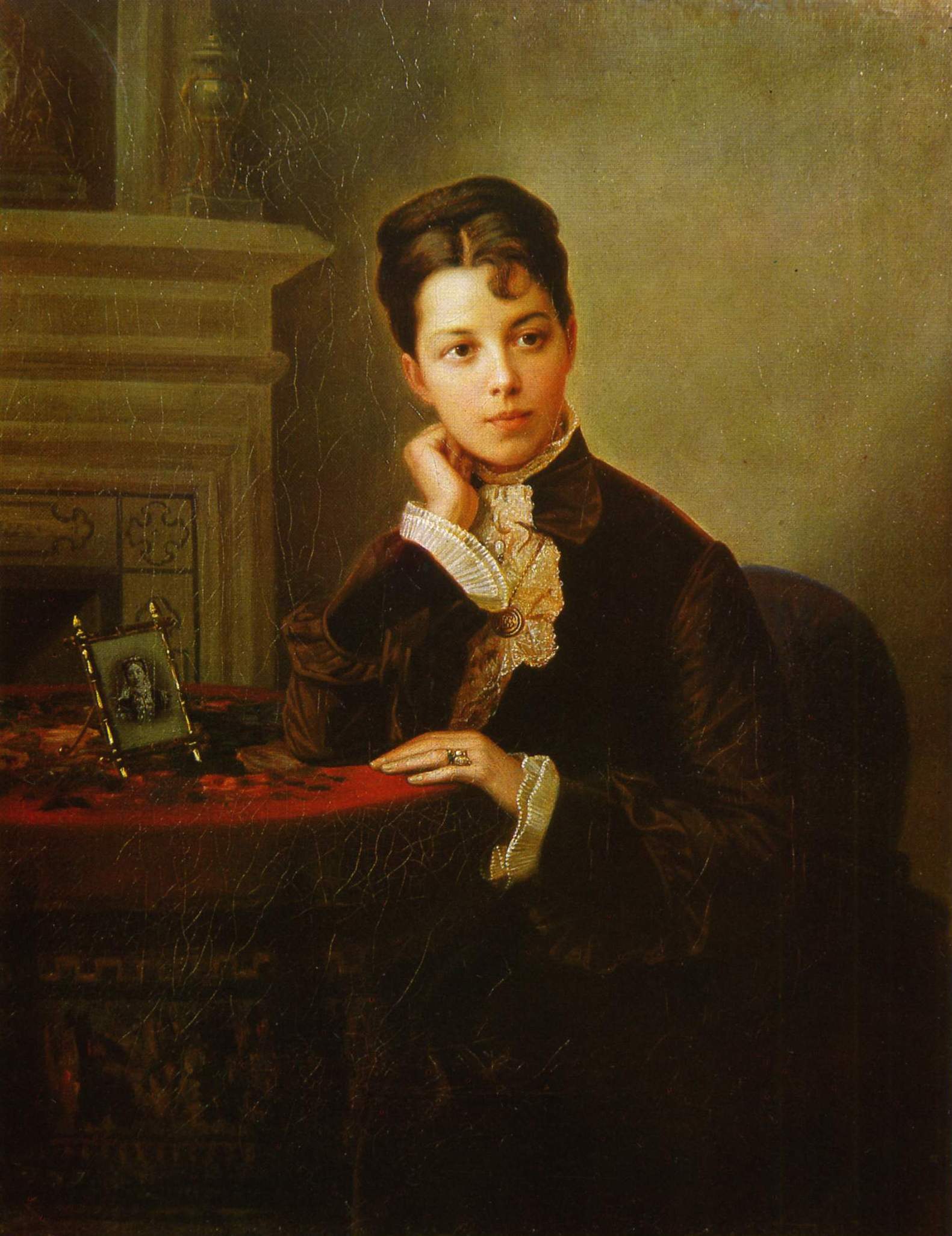 Макаров. Портрет молодой женщины  . 1860-е