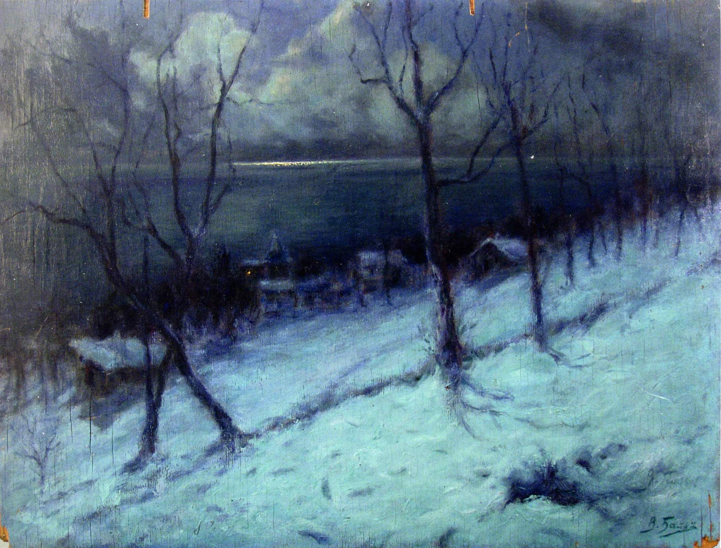Бальц. Лунная ночь. (Изумрудная ночь) . Конец 1910-х