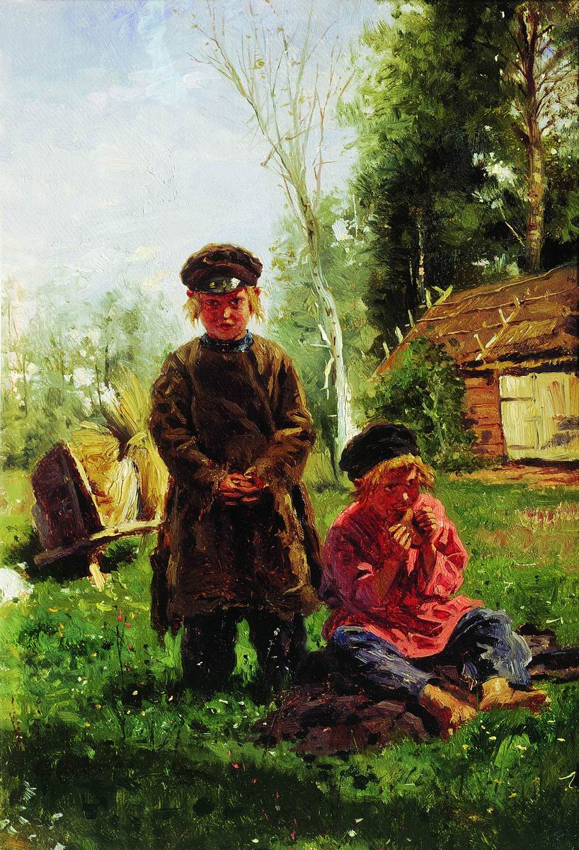 Маковский В.. Крестьянские мальчики. 1880