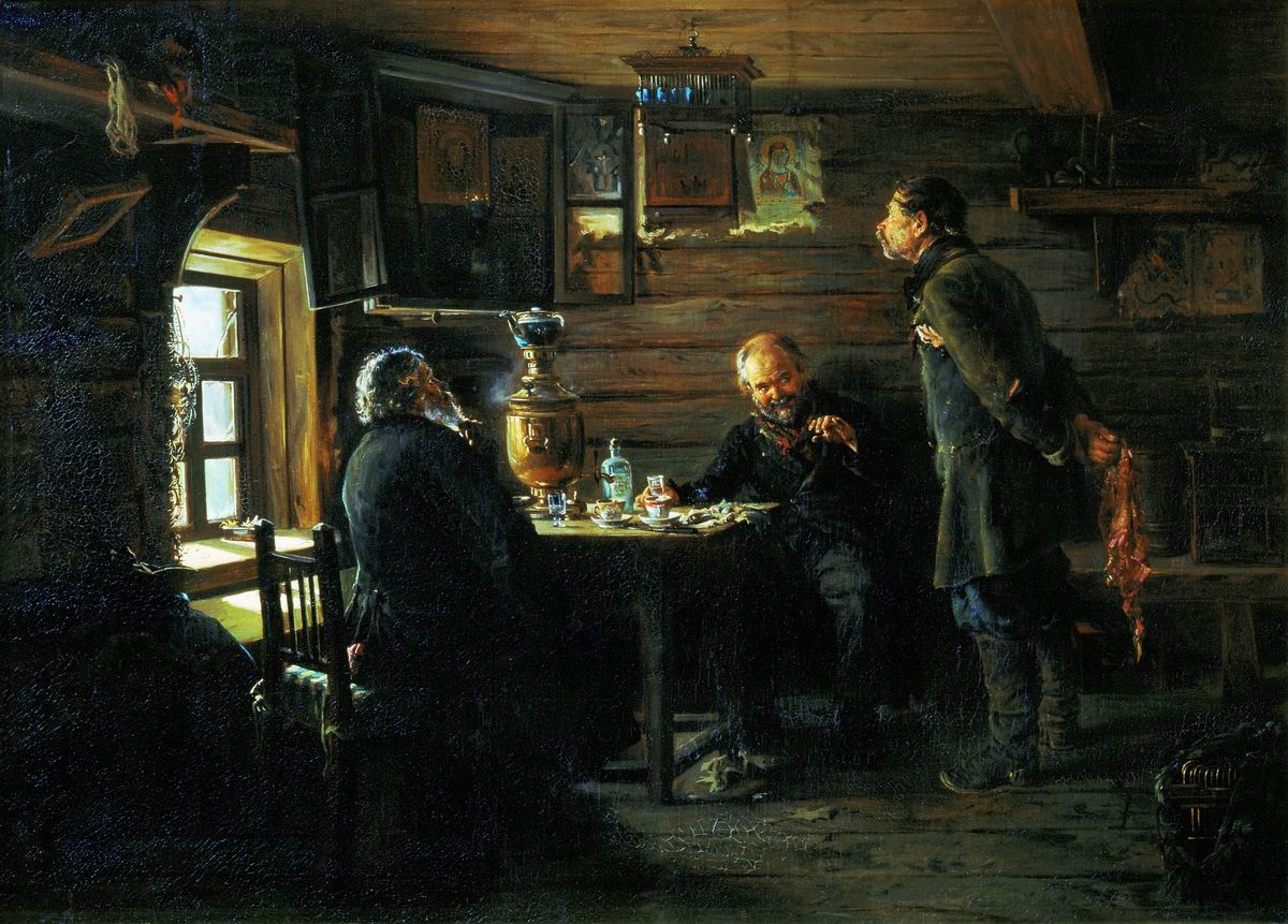 Маковский В.. Любители соловьев. 1872-1873