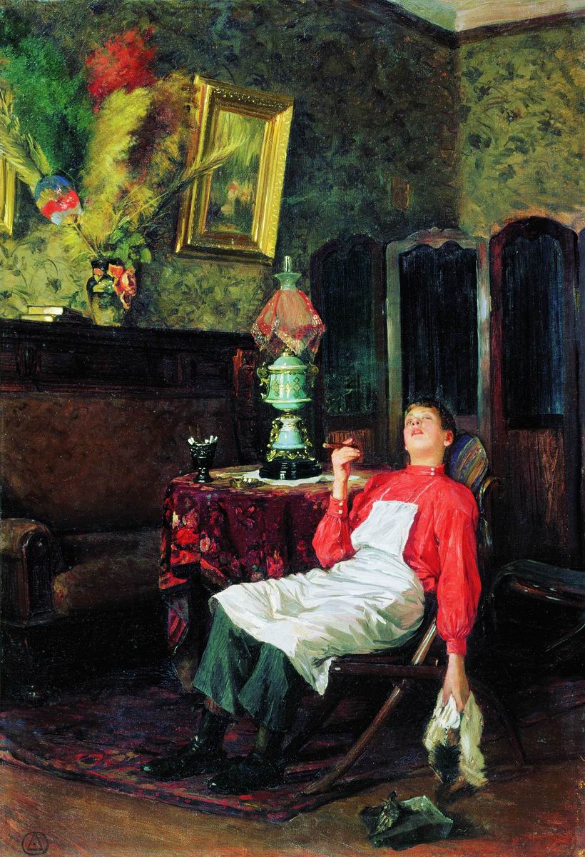 Маковский В.. Без хозяина. 1911