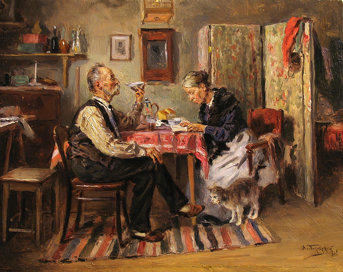 Маковский В.. Утренний чай. 1891