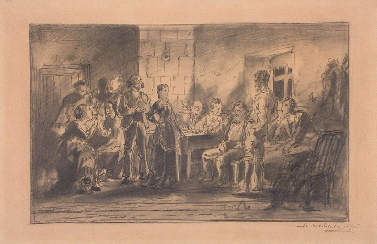 Маковский В.. Вечеринка. 1875