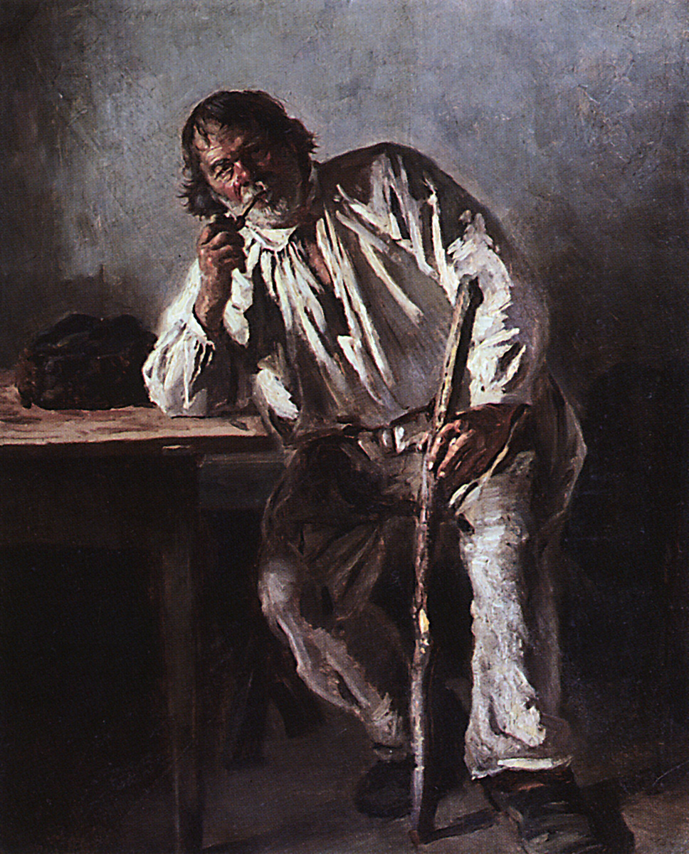 Маковский В.. Старик с трубкой. 1881