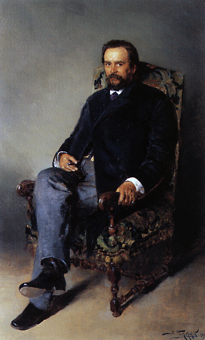 Маковский В.. Портрет И.Е.Цветкова. 1890