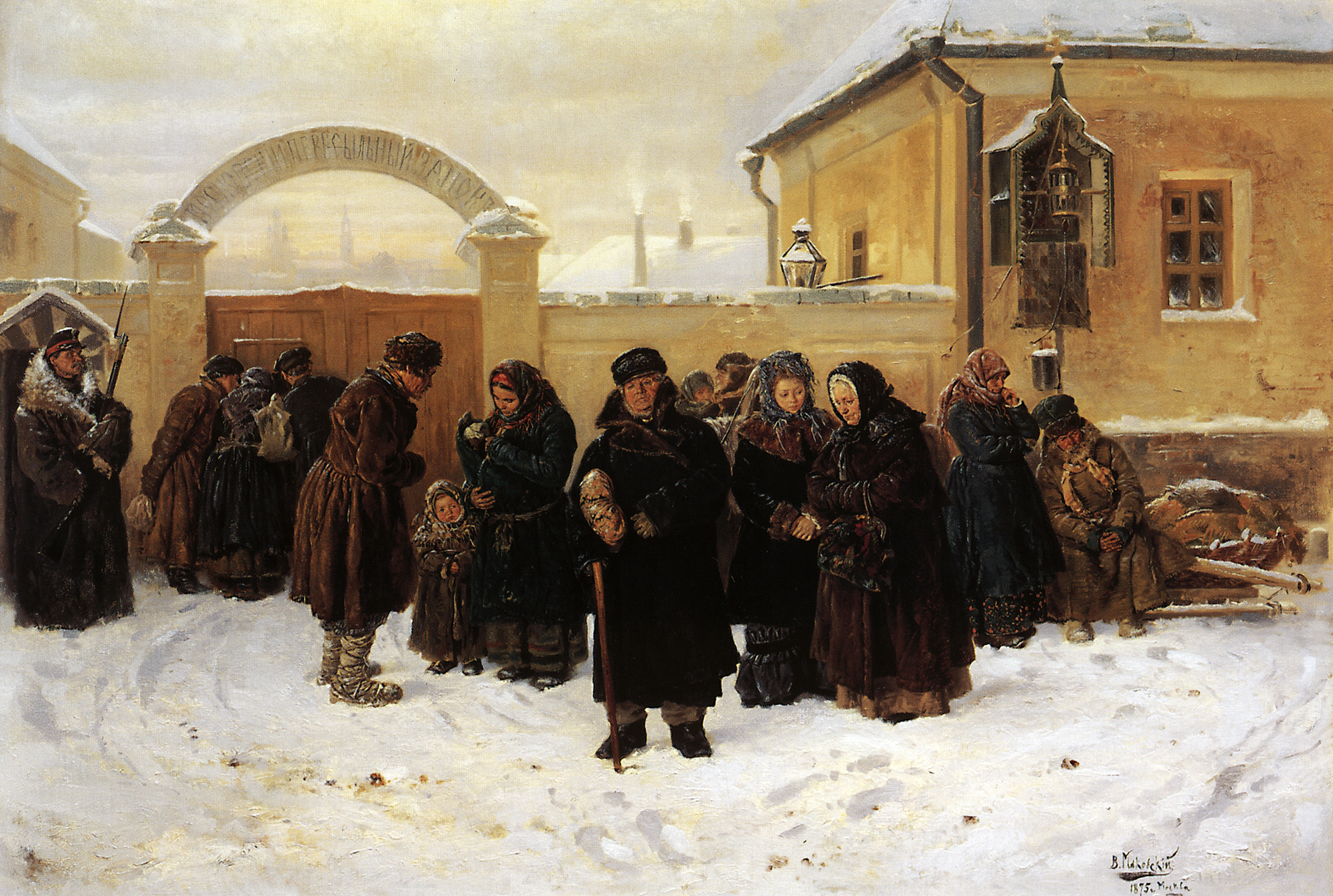 Маковский В.. Ожидание. 1875