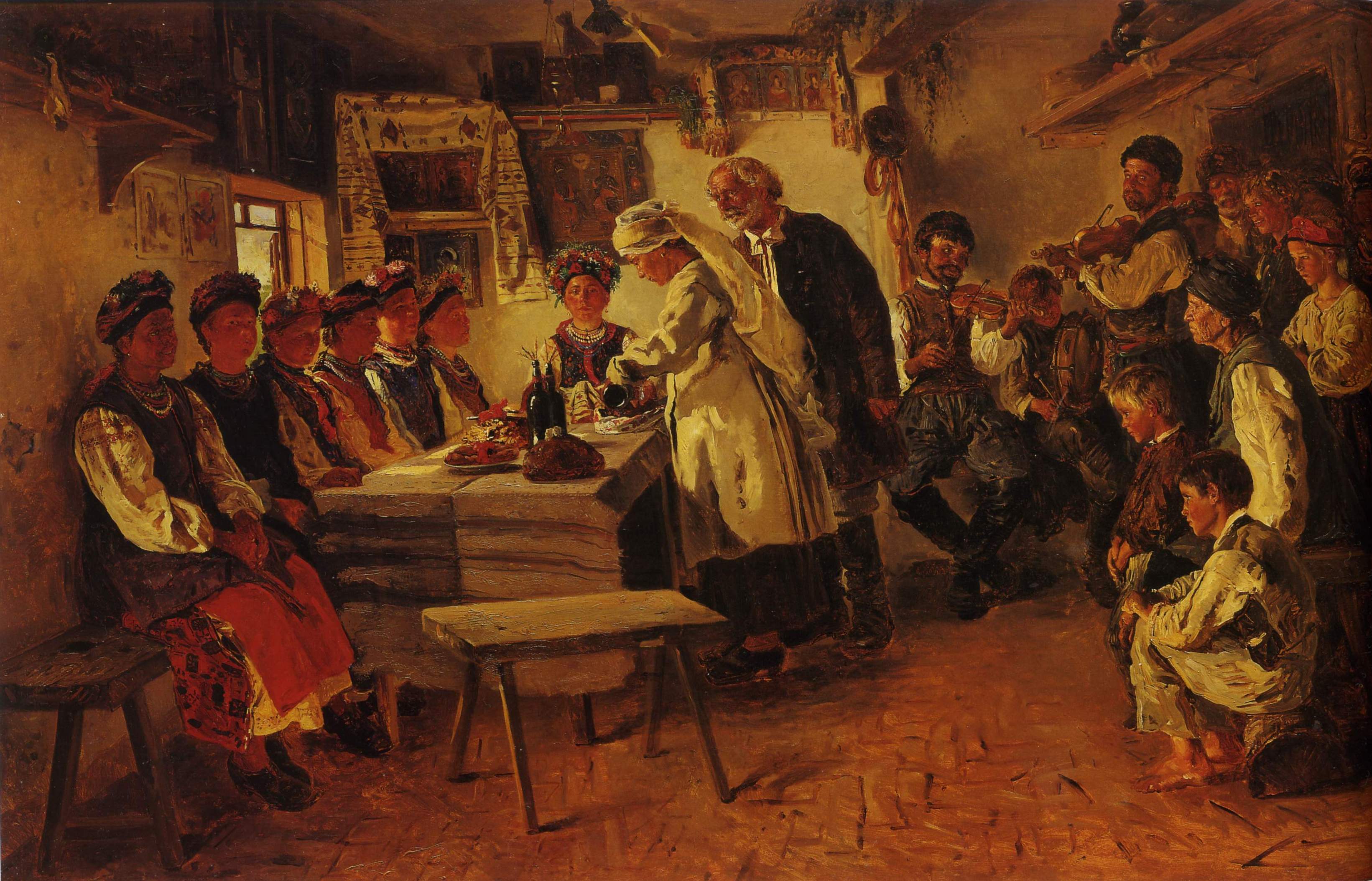 Маковский В.. Девичник . 1882