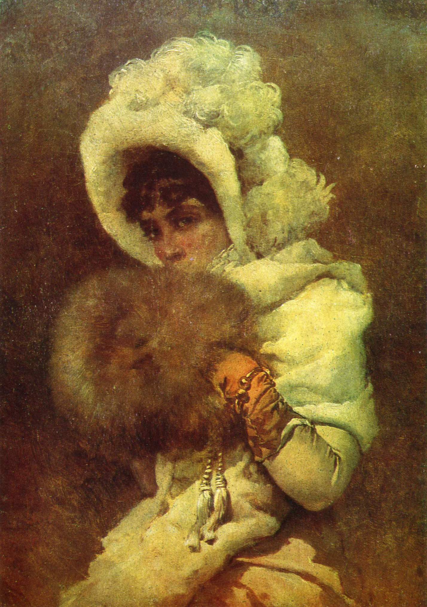 Маковский В.. Девушка с муфтой. 1884 