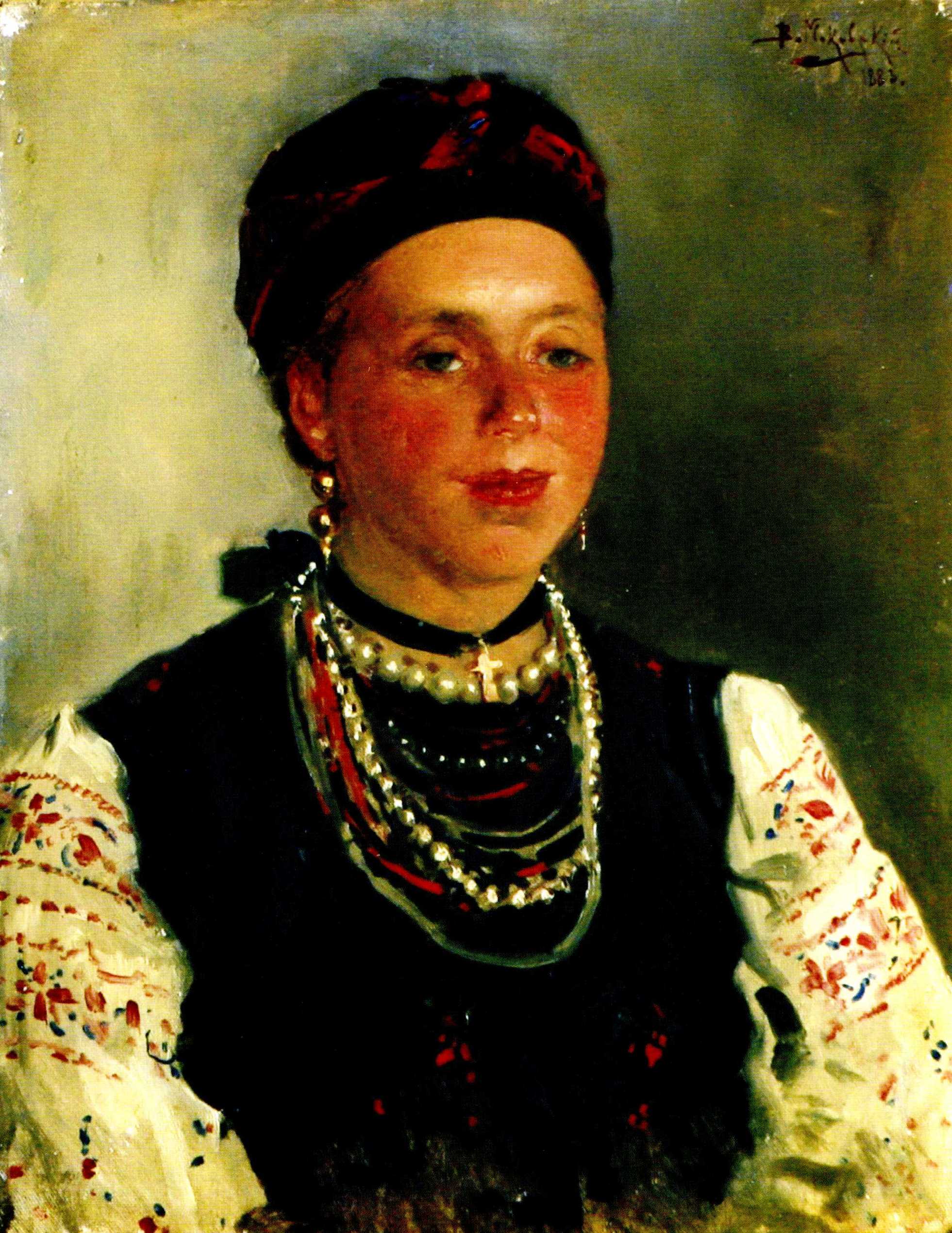 Маковский В.. Украинка. 1883