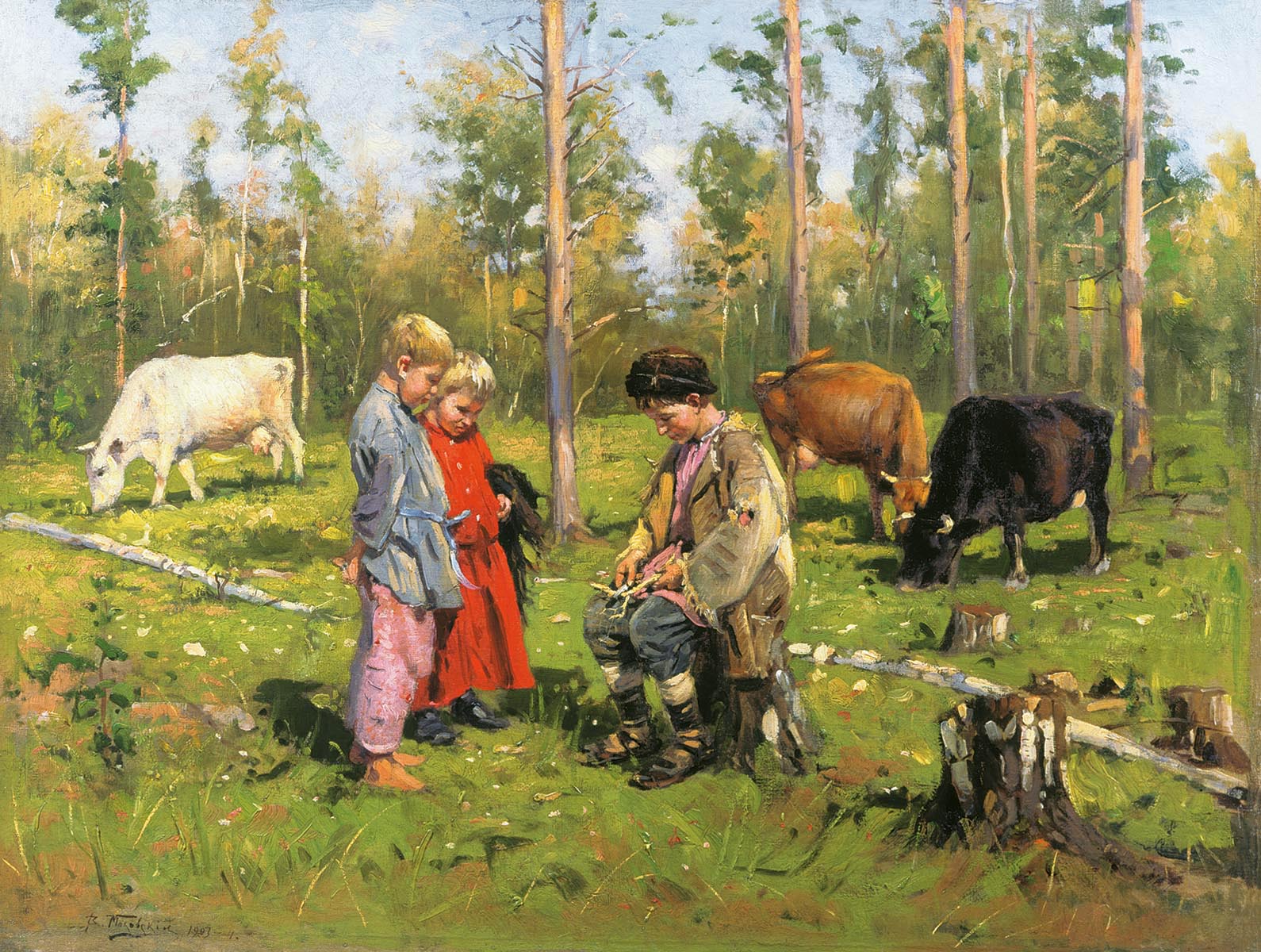Маковский В.. Пастушки. 1903-1904