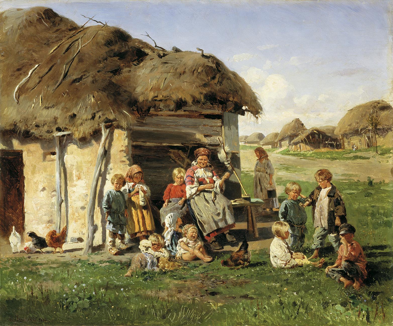 Маковский В.. Крестьянские дети. 1890