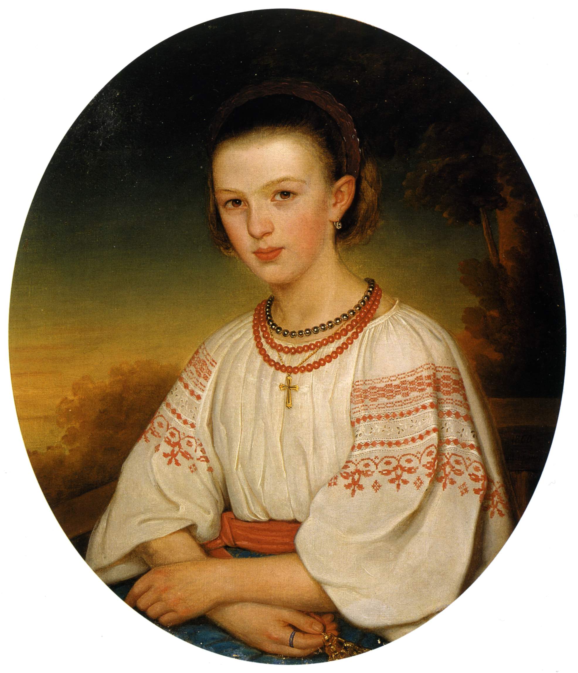 Брянский. Портрет Елизаветы Михайловны Дараган  . 1860 